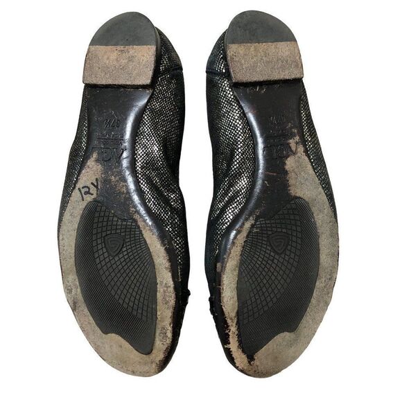 AGL Attilio Giusti Leombruni Leather Ballet Flats Shoes Size 37.5 - Picture 3 of 5